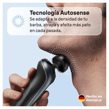 Braun Series 6 Afeitadora Eléctrica Hombre, Máquina de Afeitar Barba con Recortadora De Precisión EasyClick, SensoFlex, Uso En Seco y en Mojado, Recargable, Inalámbrica, 61-N1200s, Gris