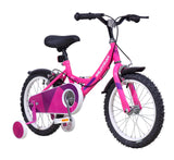 Wildtrak - Bicicleta 16 pulgadas para niñas de 3 a 7 años con ruedines con ruedines - Rosa