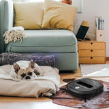 Midea Robot Aspirador VCR20B, Robot Aspirador, 3 Modos de Limpieza, Carga automática, hasta 100 min, Ideal para Pelo de Animales, alfombras y Suelos Duros, silencioso y Ultrafino