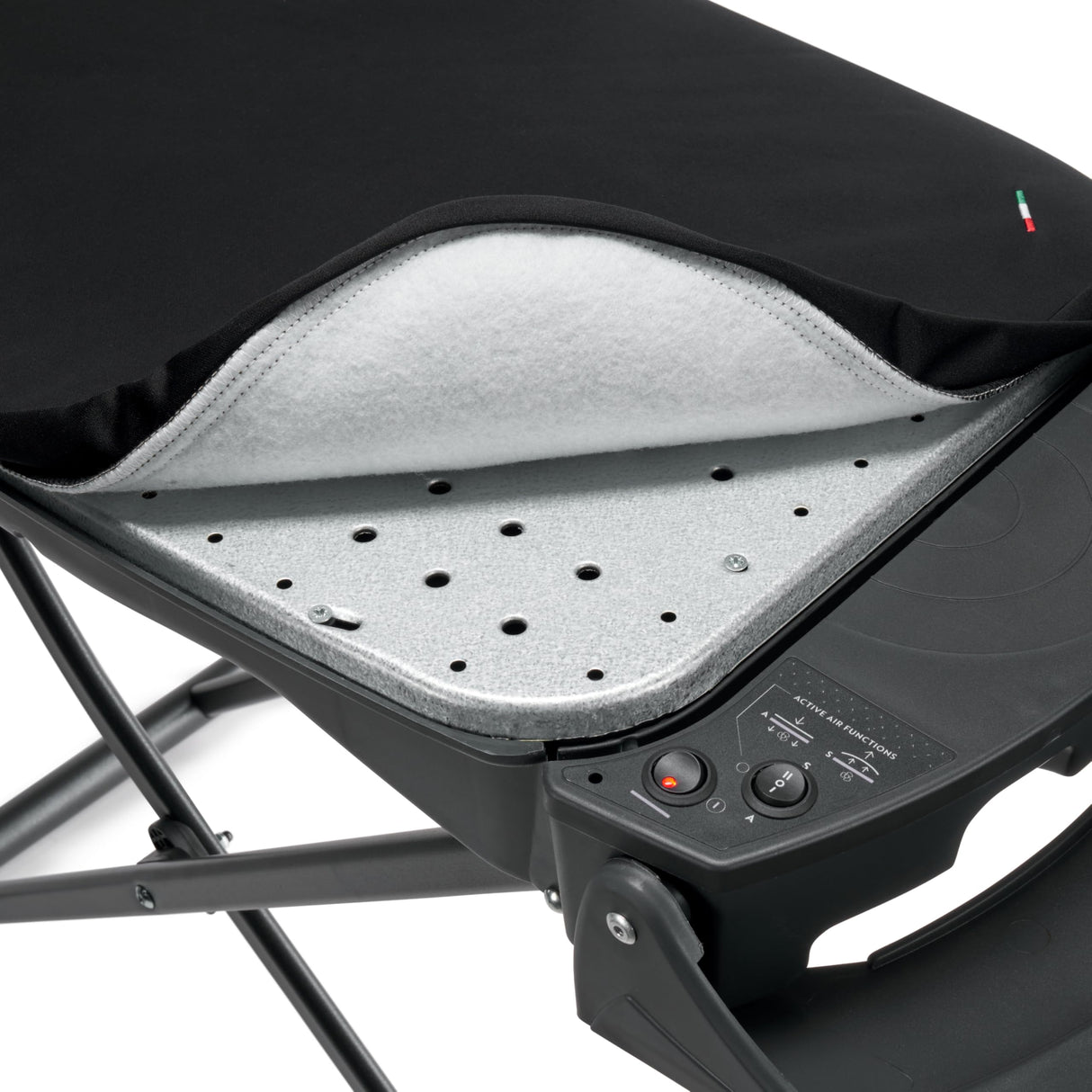 VIOLA Tabla de planchar multifunción, fabricada en Italia, aspiradora, calentadora, sopladora, mesa para planchar con vapor, planchado profesional, planchado fácil, plegable, ajustable, ahorra espacio