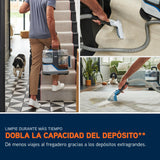 Limpiador quitamanchas Vax SpotWash Max Duo, quitamanchas para alfombras y tapicerías con tecnología SpinScrub, depósitos XL, limpieza profunda para manchas, sofás, suelos duros