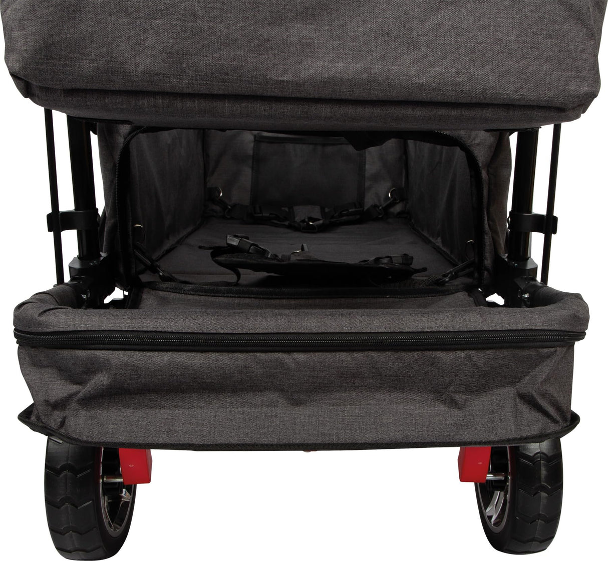 Small Foot Carrito Plegable con Techo Desmontable, protección contra Lluvia, Frenos, asa Regulable y máx. 80 kg, 12729, Color Coloured