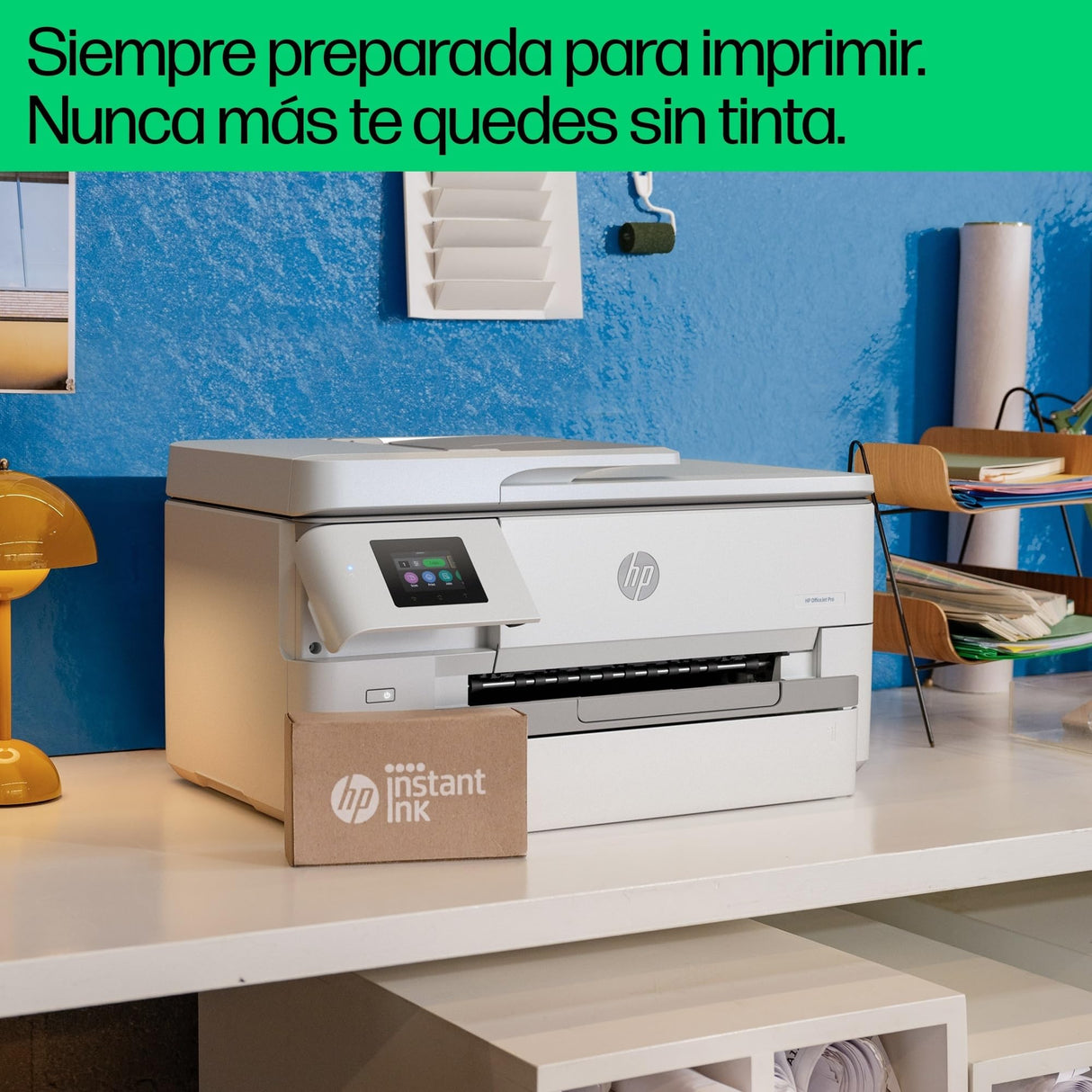 HP OfficeJet Pro 9720e - Impresora multifunción profesional de tinta, Impresión hasta A3 e impresión automática a doble cara hasta A4, Wi-Fi, 3 meses de impresión Instant Ink con HP+