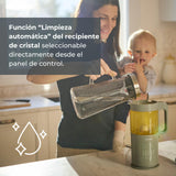 Nuvita Magic Pappa 7-en-1 Procesador de Alimentos para Bebés – Cocina al Vapor, Mezcla, Pica, Prepara Purés, Sopas, Batidos y Comida Homogeneizada con Función de Autolimpieza, Nuvita Chef App
