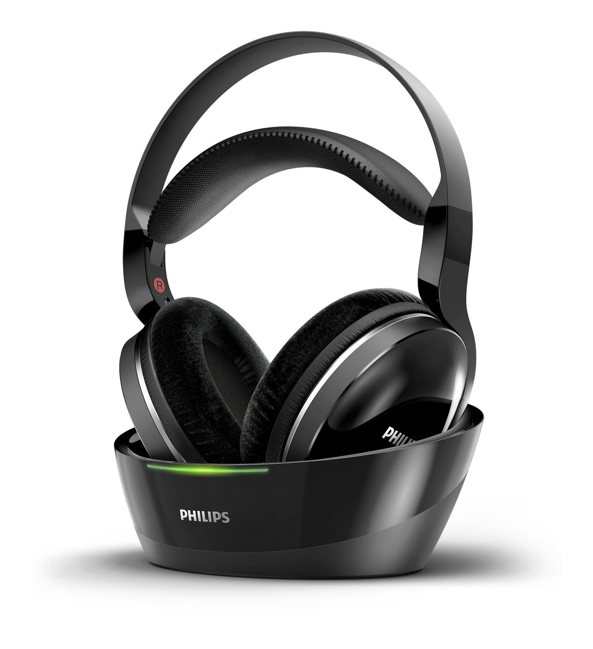 Philips SHD8850/12 - Auriculares para TV con Cargador, circumaurales, Diadema, inalámbricos/alámbricos, 75 dB, Negro