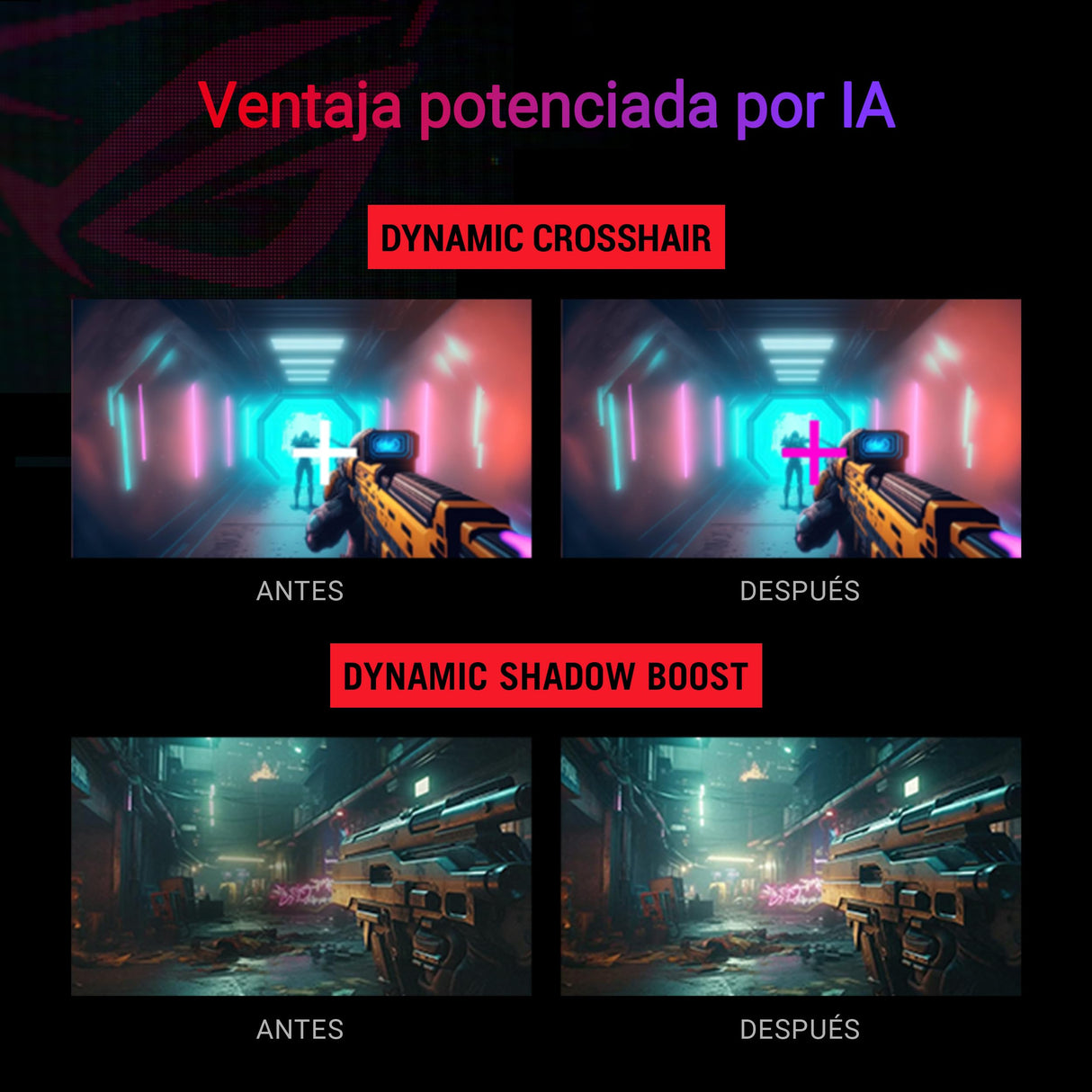 ASUS ROG Strix XG279CNS Monitor Gaming de 27" Full HD (1920x1080), IPS, 380Hz (overclock), 0.3 ms, Extreme Low Motion Blur Sync, USB Tipo-C, DisplayHDR 400, Rosca para trípode, DisplayWidget Center