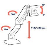 Ergotron HX Desk Monitor Arm White ACCS