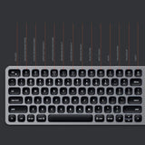 SATECHI Teclado Inalámbrico Slim, Distribución QWERTY US Americano, Teclado Bluetooth con Batería Recargable, para MacBook Pro/Air, iPad Pro/Air, Mac Mini, iMac y Más - Gris Espacial