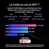 ASUS ZenWiFi BQ16 White 1-Pack - Sistema WiFi 7 Cuatribanda BE25000 (802.11be) en Malla, Ancho de Banda de 320 MHz y 4096-QAM, Dos Puertos 10G, WAN de Reserva, Seguridad de Red y Compatible con AiMesh