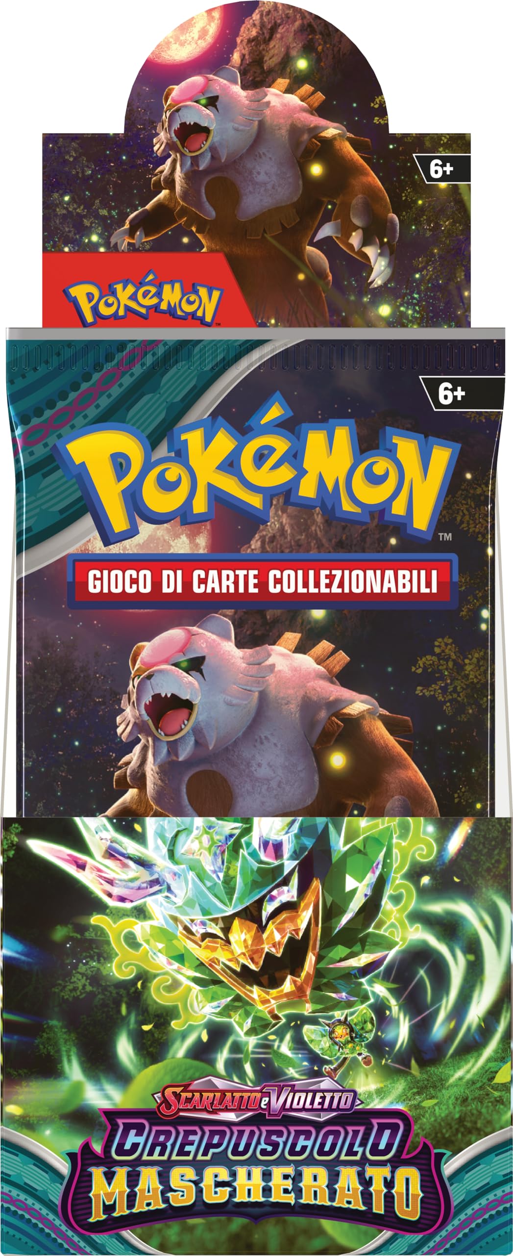 Pokémon- Expositor expansión Escarlata y Violeta-Crepúsculo Enmascarado del GCC (18 Sobres), edición en Italiano (189-60501)