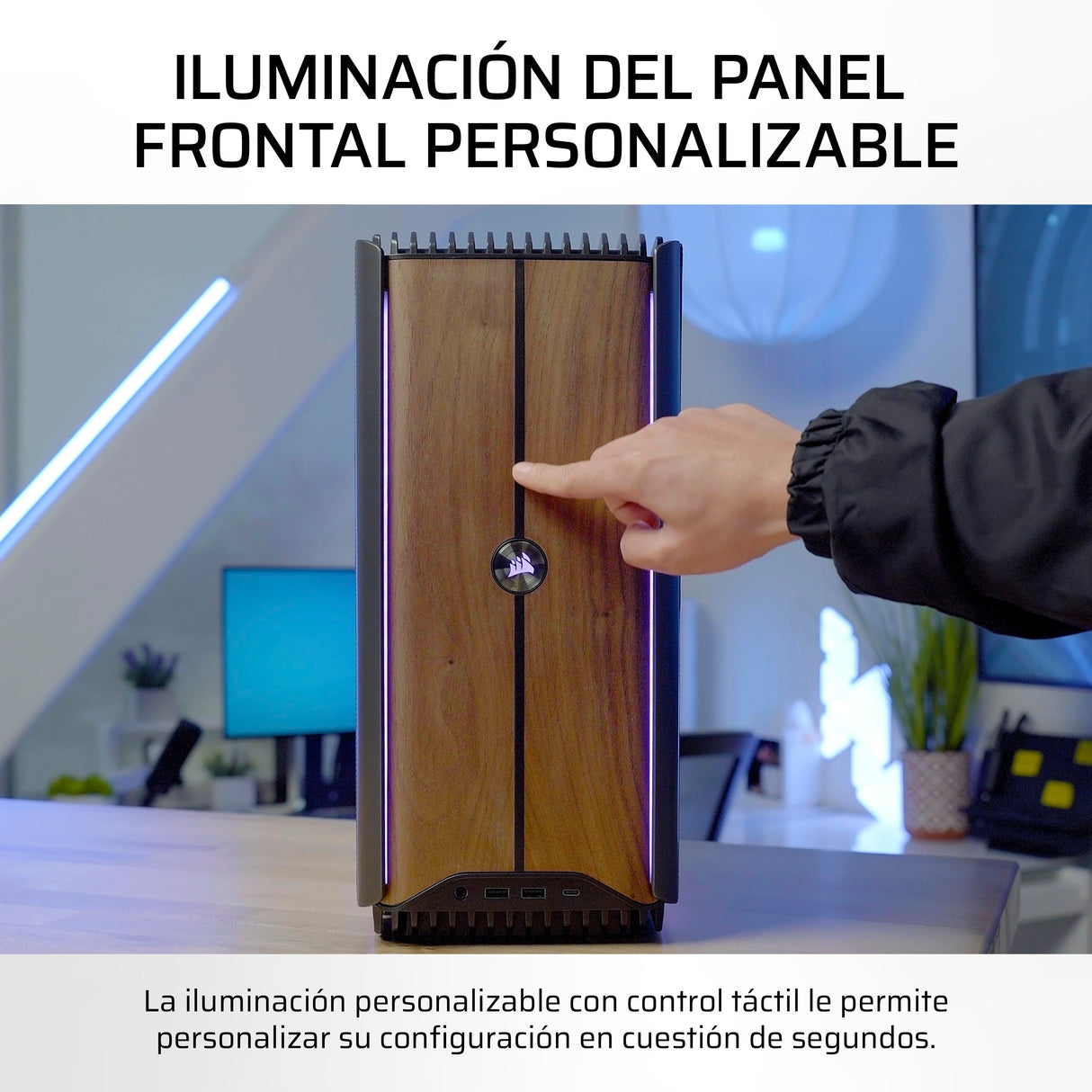 Corsair One i500 PC para Juegos – CPU Intel® Core™ i9 14900K con Refrigeración Líquida – GPU NVIDIA® RTX™ 4080 Super con Refrigeración Líquida – 32GB Memoria DDR5 – 2TB SSD M.2 – Madera Oscura