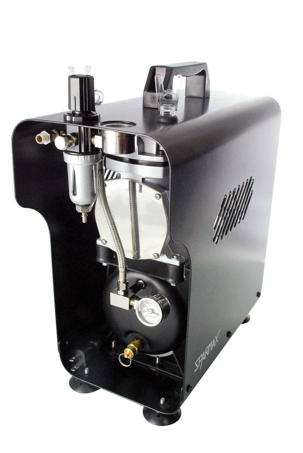Sparmax TC-620X - Compresor de aire silencioso en seco, Beige