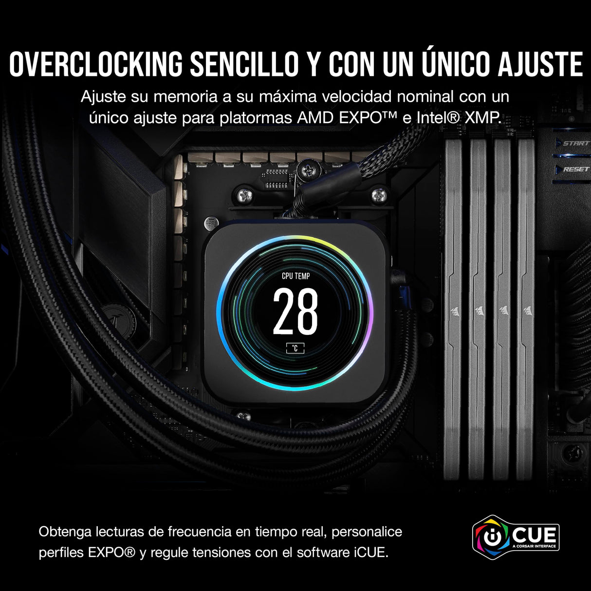 CORSAIR Vengeance DDR5 RAM 64GB (2x32GB) 6000MHz CL30-36-36-76 1.40V AMD Expo Intel XMP 3.0 Memoria de Ordenador de Sobremesa – Gris (CMK64GX5M2Z6000Z30)