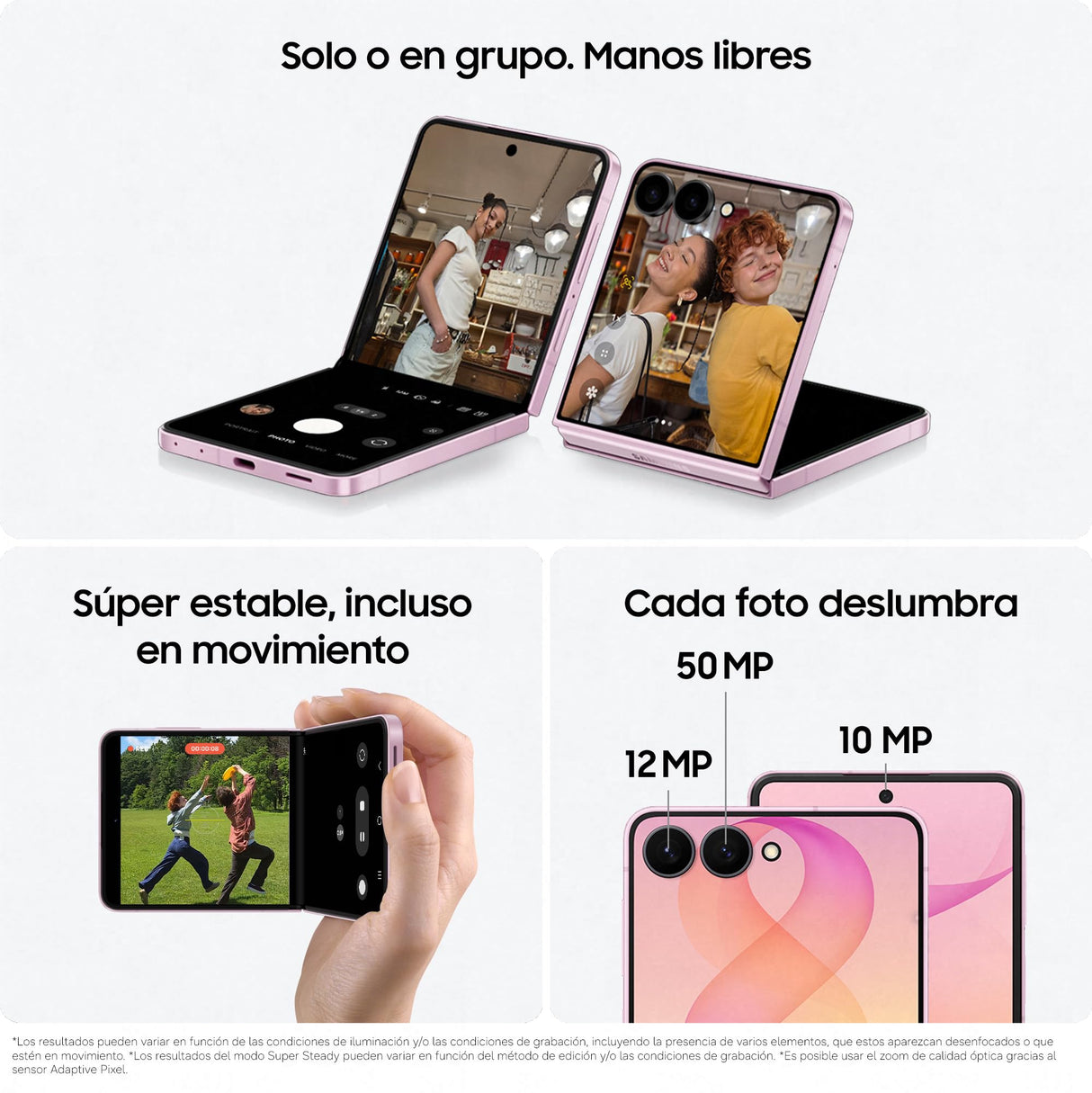 Samsung Galaxy Z Flip8, 256 GB, Teléfono Móvil con IA, Rosa