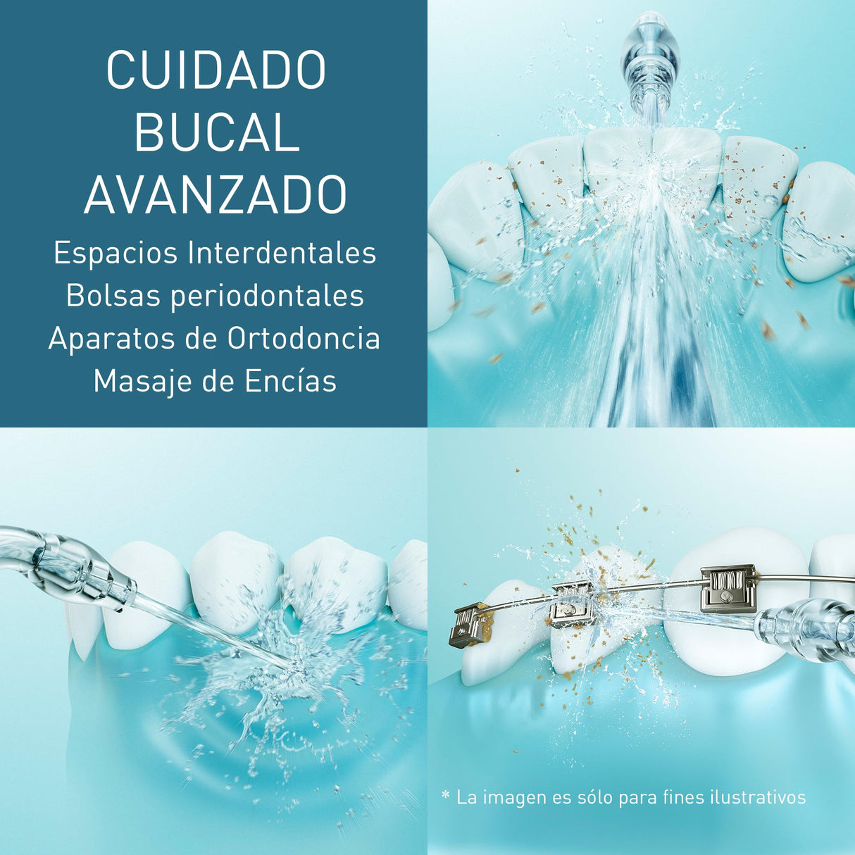 Panasonic Series 800 Irrigador Bucal Ultrasónico EW-DJ86-K503, Irrigador Dental, 200 ml, 1 Boquilla Ultrasónica y 1 Boquilla de Ortodoncia, 5 Ajustes de Presión, Accesorio De Viaje, USB-C, Negro