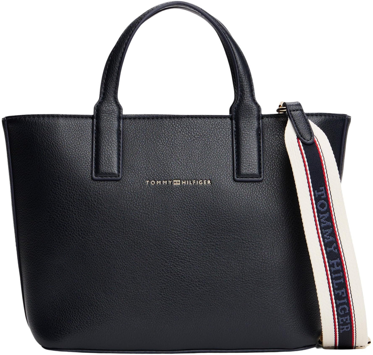 Tommy Hilfiger Bolso Tote Mujer Logotape Mini pequeño, Azul (Space Blue Corp), Talla Única