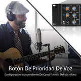 Pyle Amplificador de Sonido, 4000W, Bluetooth, Inalambrico, Sistema de Caja de Receptor Estereo, para el hogar, 8 Canales, RCA, USB, AUX, Altavoces, PA, Teatro, Estudio, Escenario