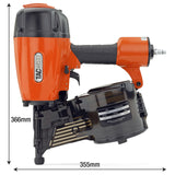TACWISE JCN90V Clavadora Neumática de Bobina, Utiliza Clavos en Bobina Plana de 50-90 mm