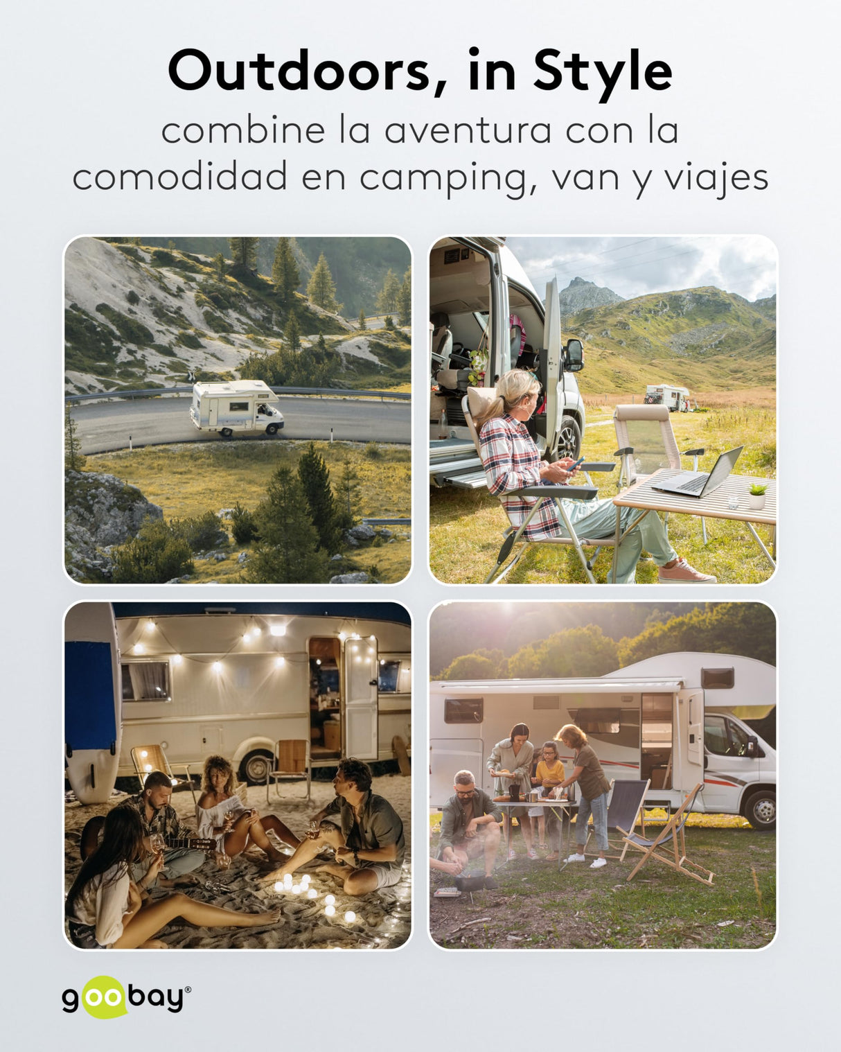 goobay Cable alargador CEE para Caravana, 25m, Enchufe CEE a Toma CEE, Toma CEE con Tapa de Cierre, IP44, Cable de Camping, autocarava y Caravana, 76230