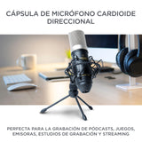 Marantz Professional MPM-1000: micrófono de estudio de condensador XLR con soporte de escritorio y cable para podcasts, streaming, canto, teletrabajo y juegos