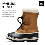 Sorel Yoot Pac TP Boot WP, Botas de nieve impermeables, Unisex niños, mesquite Youth Collection 2024, 38 EU