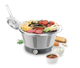 Tescoma Party Time Grill, Acero Inoxidable, Gris, 41,5 x 36,5 x 22,5 cm