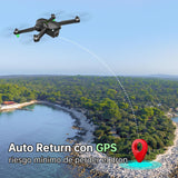 Loolinn | Dron con Cámara 4K para Principiantes como Regalo - Menos de 250g, 50 Minutos de Vuelo,2 Baterías, Fotos en 4K,Videos en 2K, Retorno Inteligente GPS, Marcado C0- Dron GPS (Ideal para Regalo)