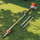 VEVOR Motosierra de Pértiga a Gasolina, Motosierra Inalámbrica de 33 cc y 2 Tiempos con Barra de Corte de 20,3 cm, Tanque de Combustible de 850 ml y Extensible de 2,04-3,54 m para Podar Árboles