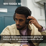 Sony WH-1000XM5 Auriculares de Diadema inalámbricos Premium con Noise Cancelling, Bluetooth, Llamadas, Hi-Res, 30 h de batería, Incluye Estuche rígido, iOS, Android - Rosa Palo