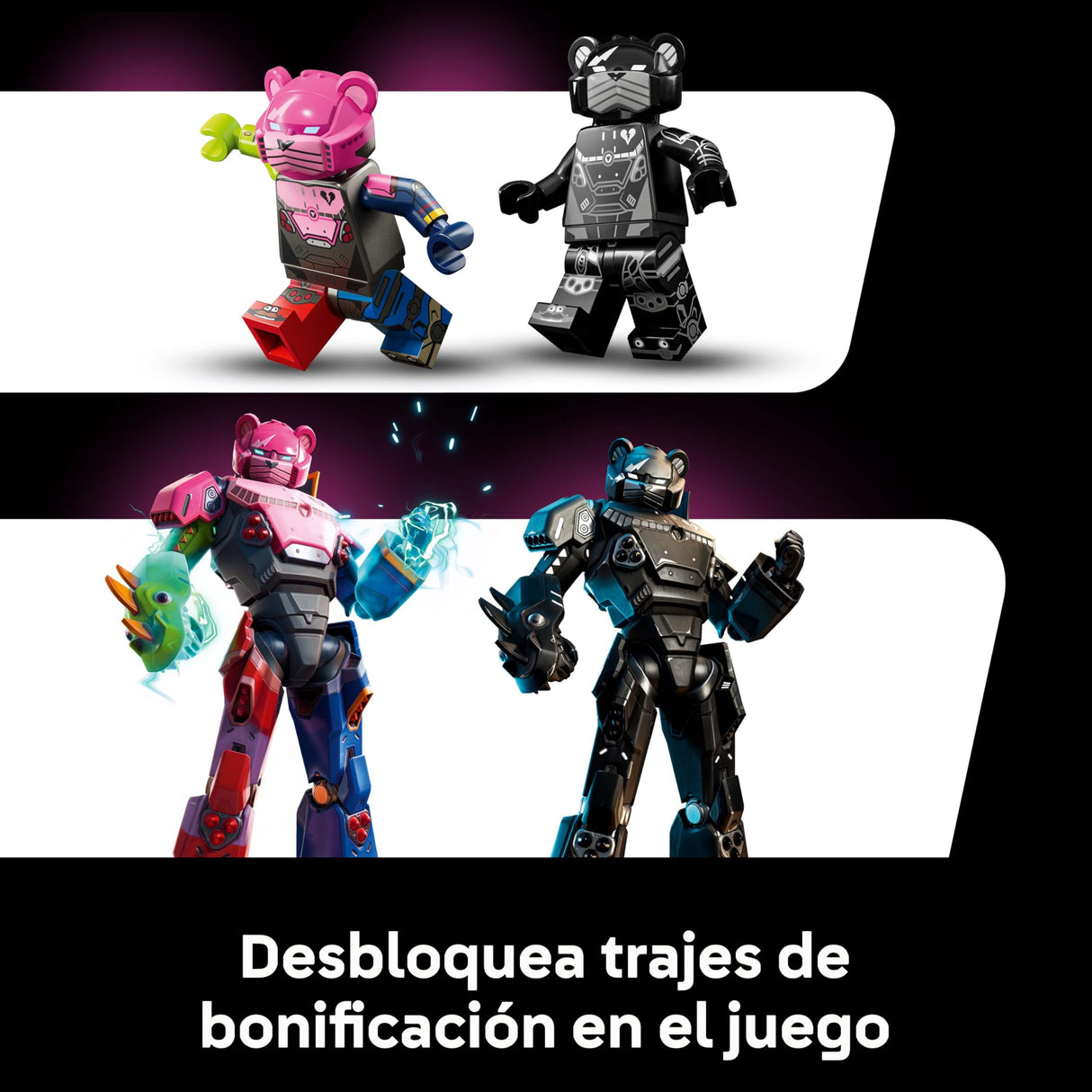 LEGO Fortnite Líder del Equipo Meca - Kit de Maquetas para Adultos para Exponer - Figura Articulada con Espada de Juguete y Minifigura - Regalo Gamer Coleccionable para Fans del Videojuego 77078