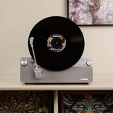 Lenco LSA-071SI - Tocadiscos Vertical Totalmente automático con Altavoces incorporados y Bluetooth® - Plata