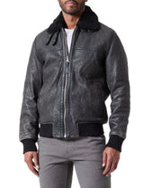 Schott NYC Lcbombardero Chaqueta de Cuero, Negro, XL para Hombre