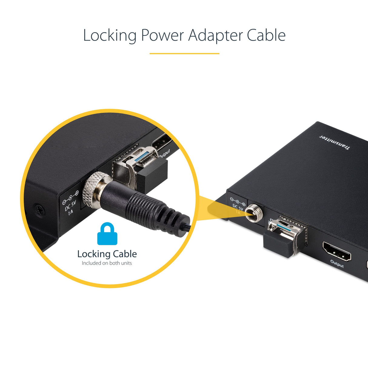 StarTech.com Juego Extensor de HDMI 4K por Fibra - 4K a 60Hz hasta 1km (Monomodo) o 330m (Multimodo) - Fibra Óptica LC - HDR - HDCP - Alargador de Audio/RS232/IR - Receptor Transmisor (ST121HD20FXA2)