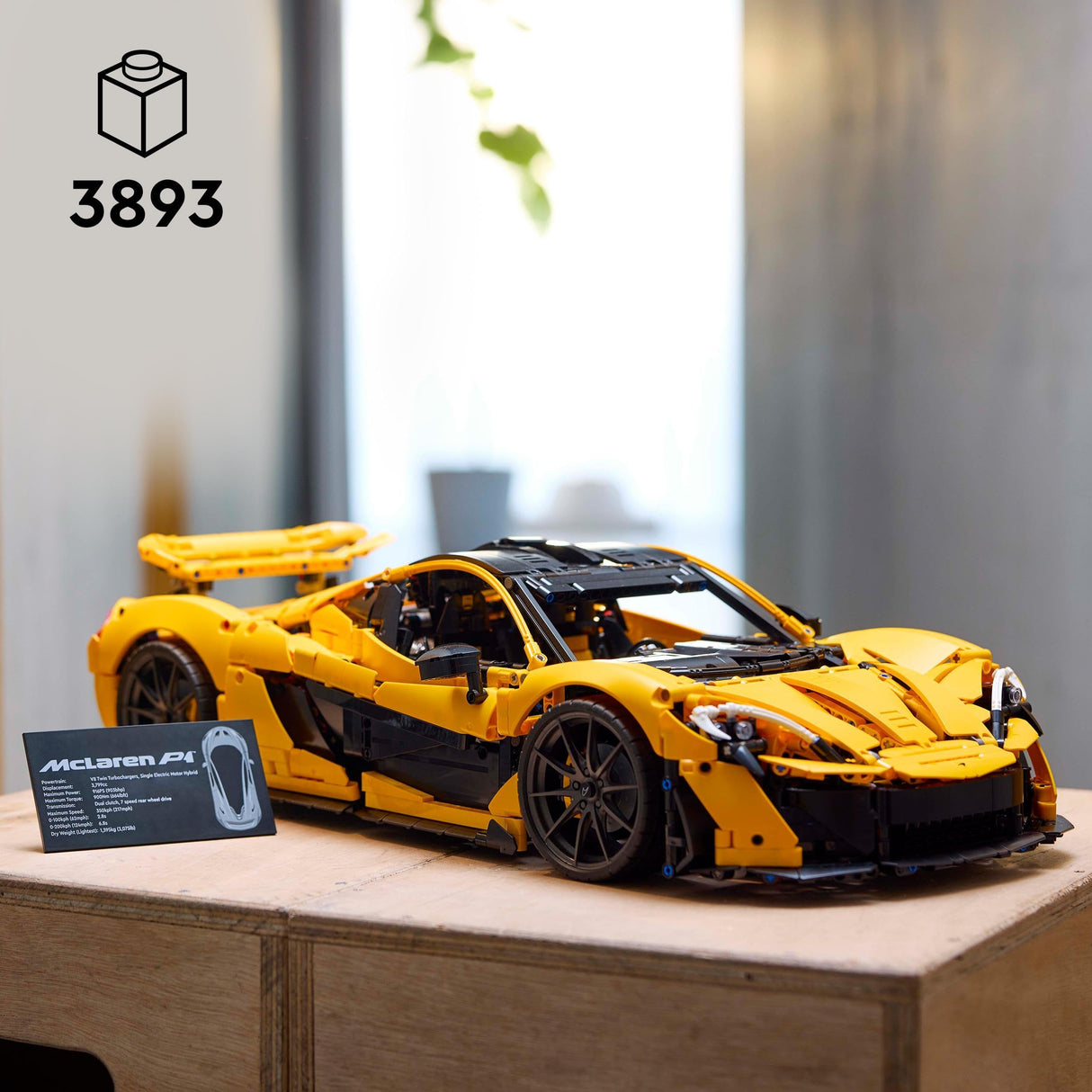 LEGO Technic McLaren P1 Maqueta de Coche a Escala para Adultos - Regalo para Padres - Hipercoche de Carreras - Kit de Maquetas - Decoración del Hogar y Estantería 42172