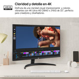 LG 32UR500K-B - Monitor 4K 32", Panel VA, (3840 x 2160), 60Hz, 4ms (GtG), DCI-P3 90%, Ajuste en Inclinación (Eje Horizontal), Negro