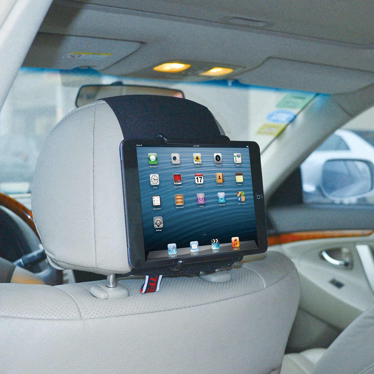 TFY Soporte universal para reposacabezas de coche, funciona con o sin funda, sin piezas sobresalientes, se adapta a todos los tablets de 6 pulgadas a 11 pulgadas, Apple iPad, iPad 4 (iPad 2 y 3), iPad Air, iPad Mini, Samsung Galaxy Tab & Note - Google Nex