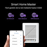 ASUS ZenWiFi BQ16 White 1-Pack - Sistema WiFi 7 Cuatribanda BE25000 (802.11be) en Malla, Ancho de Banda de 320 MHz y 4096-QAM, Dos Puertos 10G, WAN de Reserva, Seguridad de Red y Compatible con AiMesh