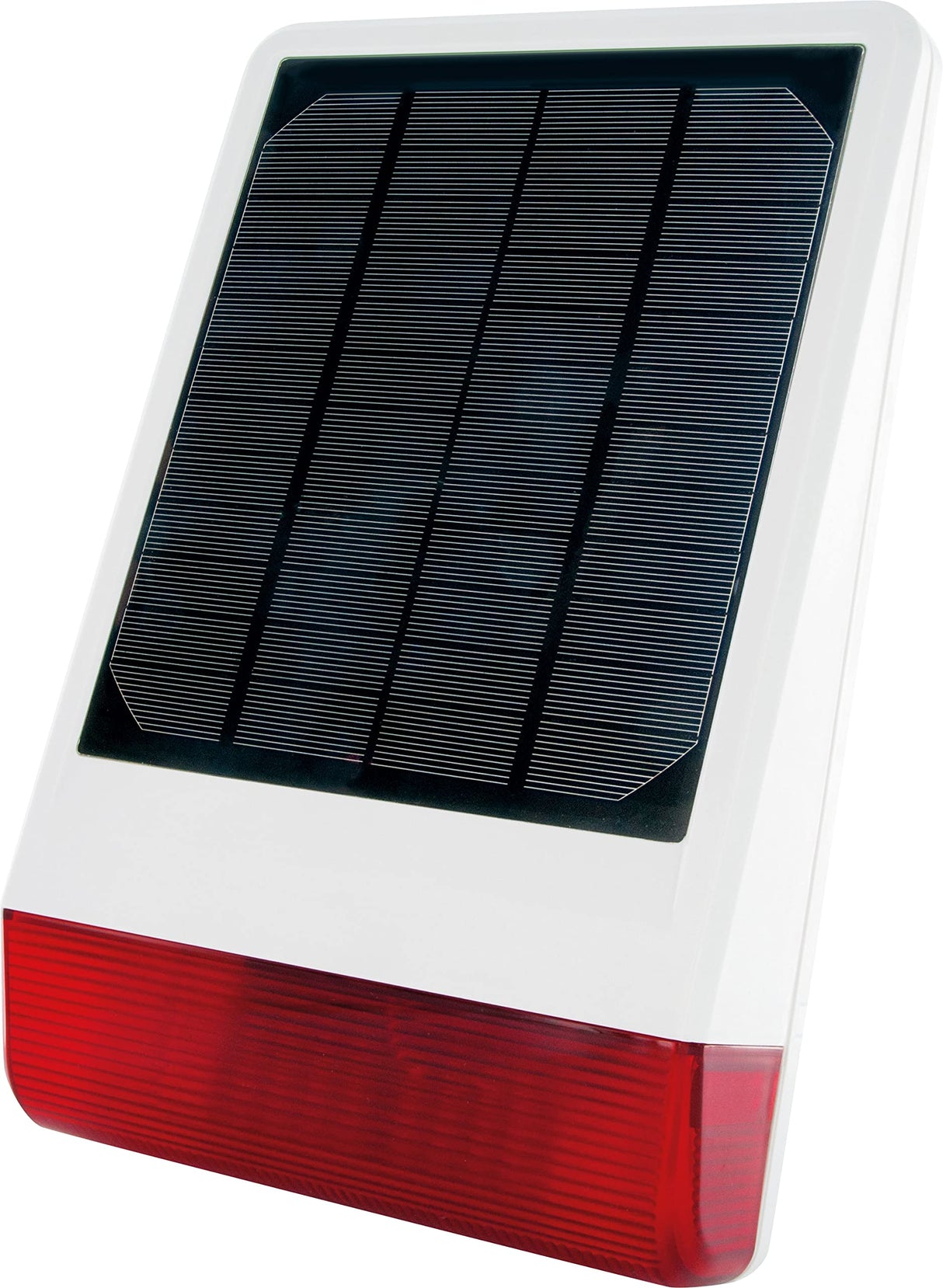 SCHWAIGER -ZHS14- Sirena para exteriores con energía solar, WiFi, protocolo Z-Wave, blanco