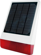 SCHWAIGER -ZHS14- Sirena para exteriores con energía solar, WiFi, protocolo Z-Wave, blanco