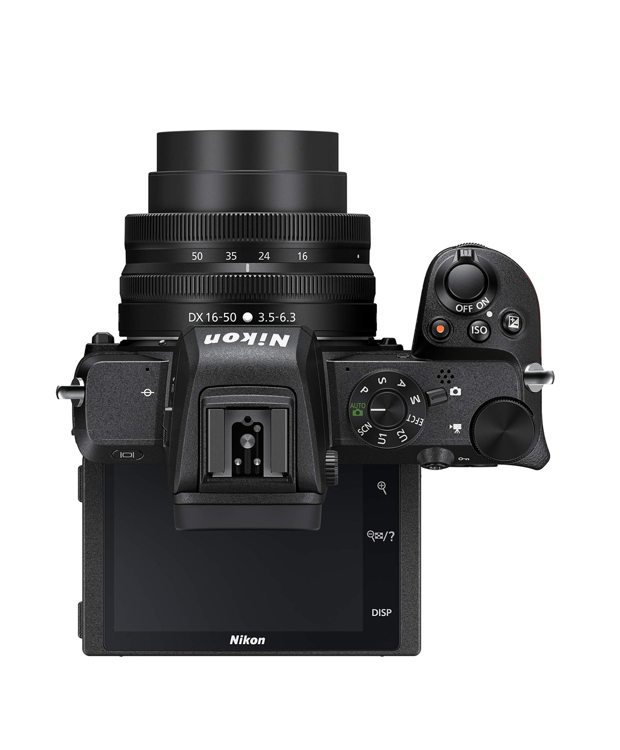 Nikon Z50 - Cámara DX Mirrorless, 11 FPS, Vídeo 4K, Pantalla Táctil abatible, Kit Cuerpo con Objetivo 16-50 DX VR, Color Negro