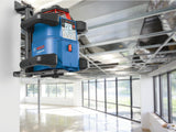 Bosch Professional Sistema 18V Nivel Láser Giratorio GRL 600 CHV (1 Batería 18V x 4.0 Ah + Cargador, Función Aplicación, Alcance Diámetro: hasta 600m, en Maletín), Color Azul