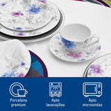Villeroy & Boch – Mariefleur Servicio De Café 18 Piezas Multicolor, Apto Para Lavavajillas, Apto Para Microondas, Juego De Café, Juego Tazas De Café Con Plato, Premium Porcelain