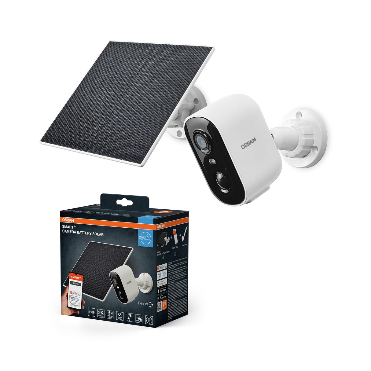 OSRAM SMART+ WIFI OUTDCAMERA BATTERY SOLAR White