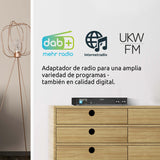 TechniSat DIGITRADIO 143 (V3) - Sintonizador HiFi de Radio por Internet (Radio Digital Dab+, transmisión de Audio Bluetooth, Spotify Connect, Antena de Lanzamiento, Control Remoto, Ancho de 43,5 cm)