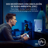 Razer Hammerhead HyperSpeed - Auriculares Gaming Inalámbricos Multiplataparama con Licencia para PlayStation (HyperSpeed Wireless, Cancelación Activa del Ruido) Blanco