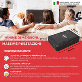 DIGIQUEST Decodificador Tivùsat Retrotv Microsat |Mediaplayer, Mando a Distancia 2 en 1 y tivùsat Smartcard incluidos | De Color Negro