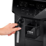 Ufesa Supreme Barista Cafetera Superautomática con 20 Bares, Panel Táctil, Molinillo Incorporado, Tecnología Patentada, Grosor del Café Ajustable, 1550W, Fabricada en España