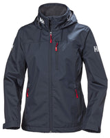Helly Hansen W Crew Hooded Jacket Chaqueta, Azul marino, XS Mujer