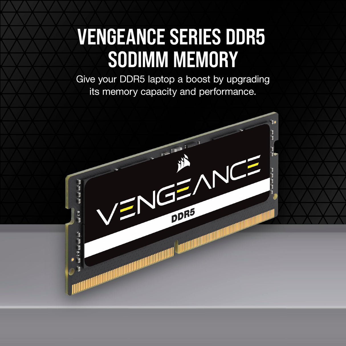 Corsair VENGEANCE DDR5 SODIMM 64 GB (2x32 GB) DDR5 4800MHz C40 (Compatibles con prácticamente todos los sistemas Intel y AMD, Instalación sencilla, Compatibilidad con XMP 3.0) Negro