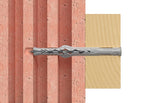 Fischer 530931 Taco Alargado, Acero galvanizado, 14x360